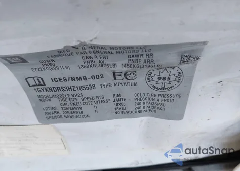 2017 Cadillac Xt5 Luxury z USA, uszkodzony, nr VIN 1GYKNDRS3HZ185538